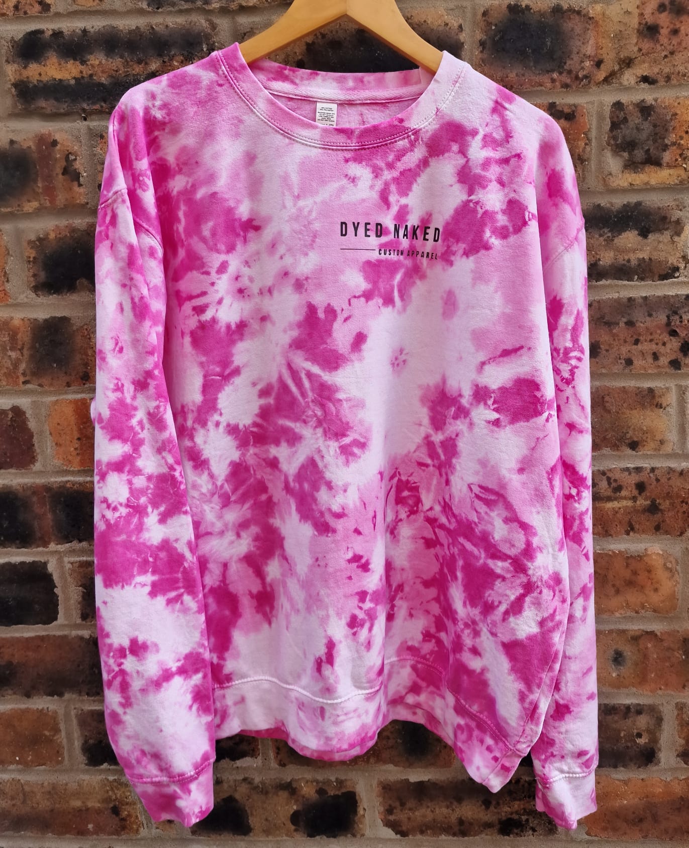 Sweatshirt, Oversized, Pink jumper, Tie Dye