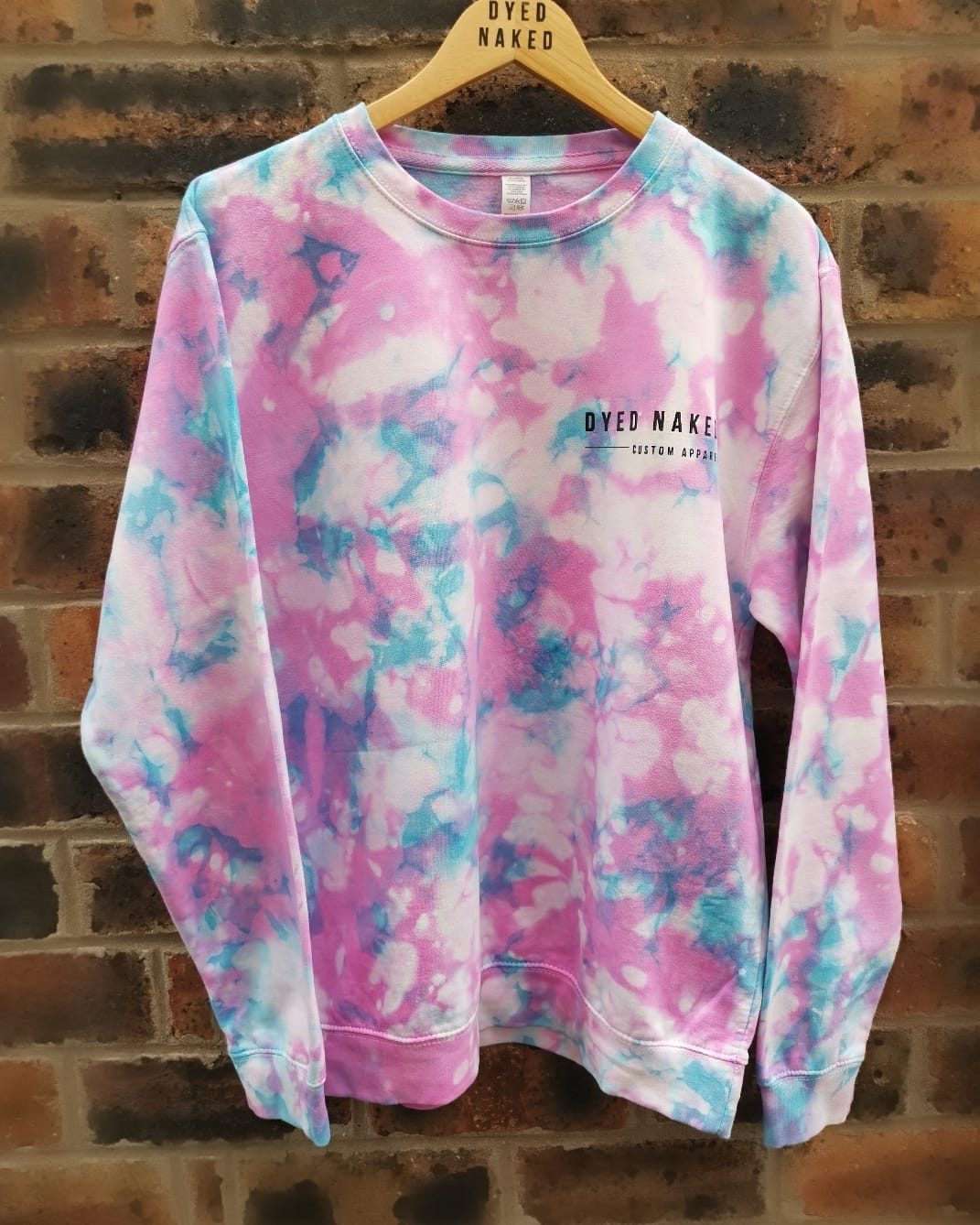 Pink and Blue Sweatshirt, Oversized Sweatshirt, Colourful