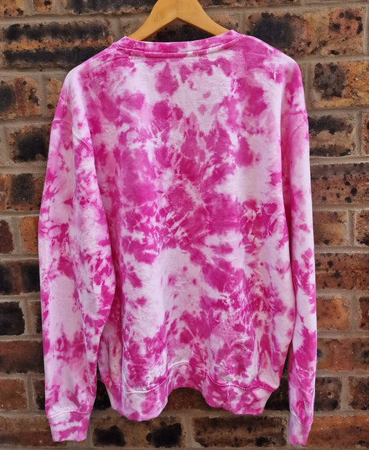 Tie Dye, Pink Jumper, Sweatshirt