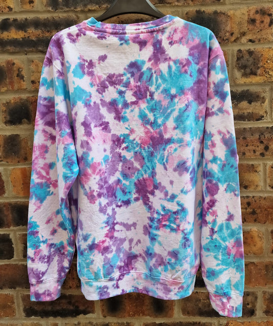 PURPLE, BLUE & PINK TIE DYE
