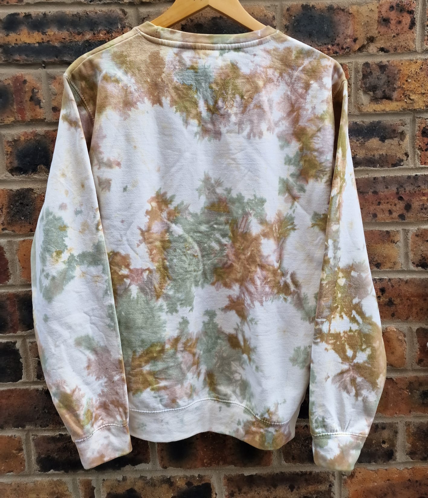 Whites, browns, Jumper, Oversized sweatshirt, tie dye