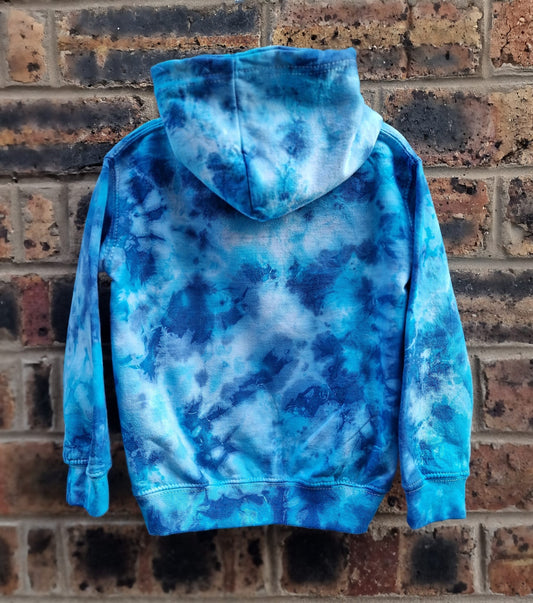Blue Dye, Kid's Clothing, Mixed Blues, Hoody