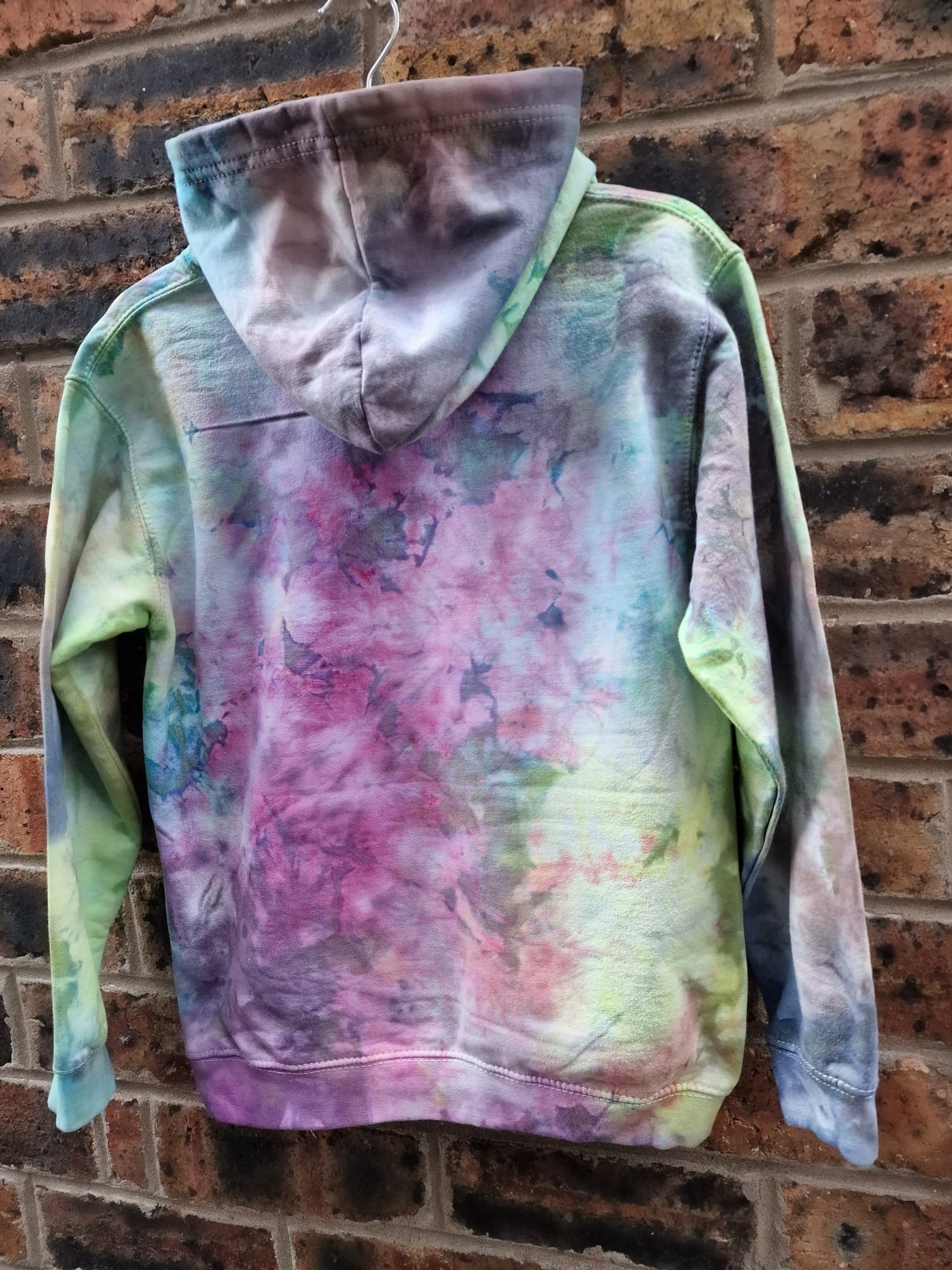 Multi-colour, tie dye, adult hoodie, hoody