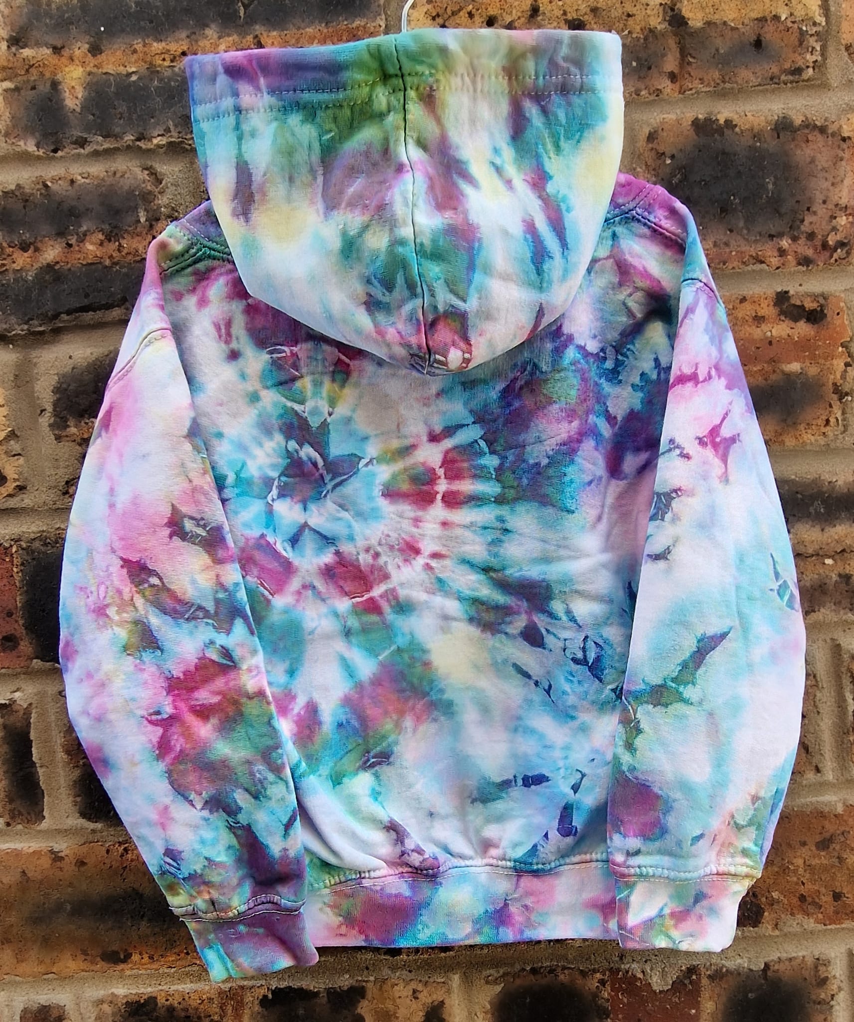 Tie Dye Hoodie Purple Yellow Pink Blue Hoodie UNICORN